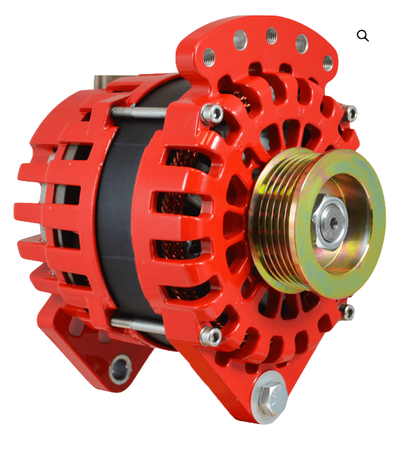 XT-DF-24-90-K6 - Balmar Alternator, XT Series, 90A, 24V, Saddle Mount (Dual Foot), 3.15in, K6 Serpentine Pulley, Case Ground