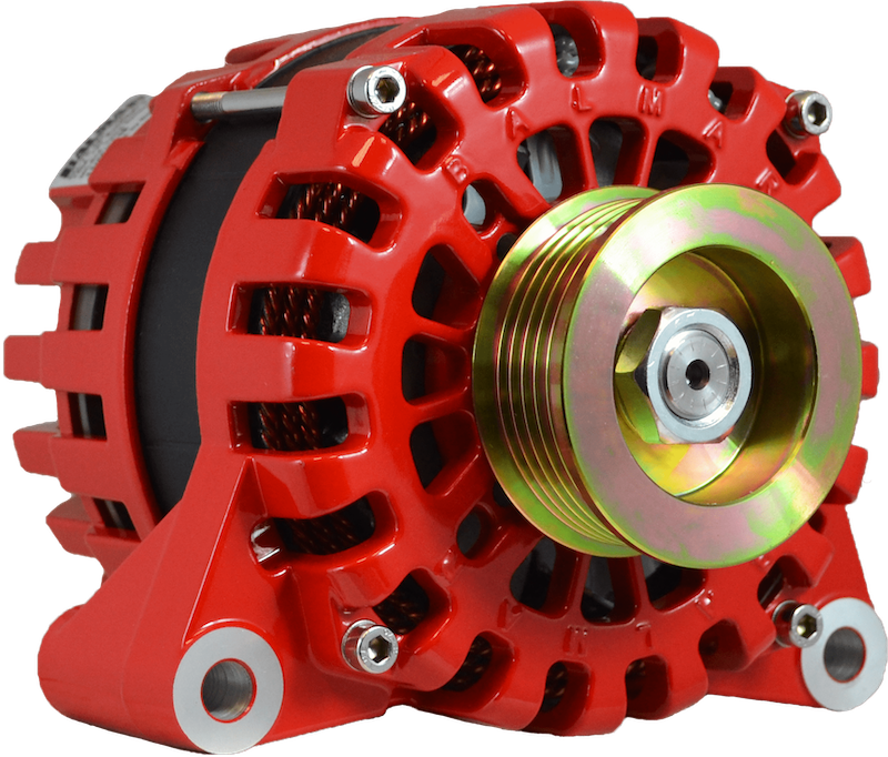 XT-VT-24-90-K6 - Alternator, XT Series, 90A, 24V, Vortec Mount, K6 Serpentine Pulley, Case Ground