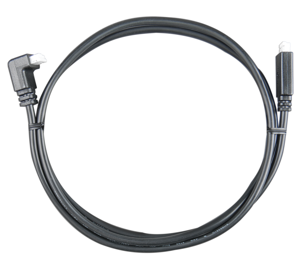 VE.Direct Cable 3m (one side Right Angle conn)