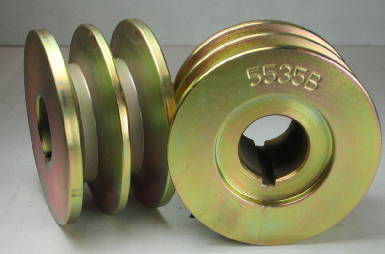 5535-B - Pulley  Dual, 2.7" x 1/2" V .875"