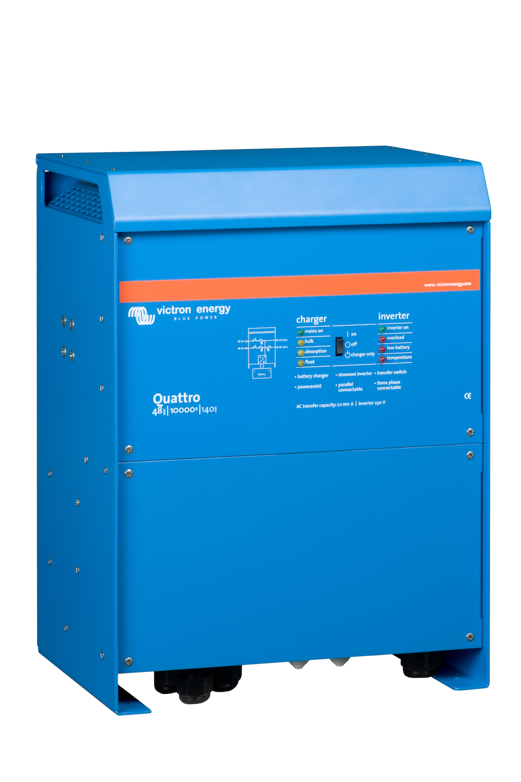 Quattro 48/10000/140-100/100 230V +50A aux. VE.Bus